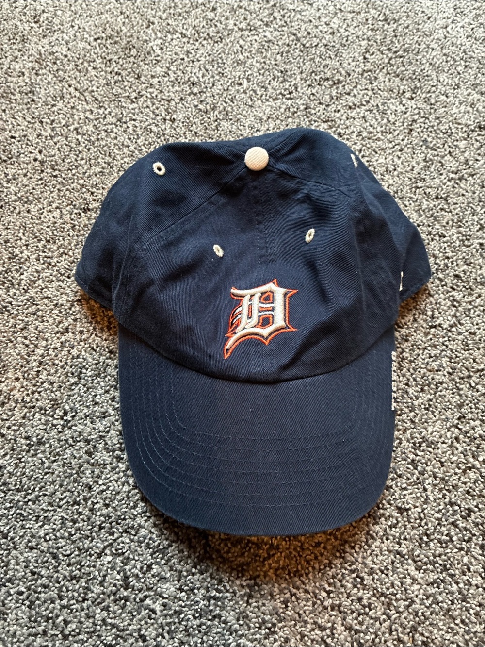 MLB Genuine Merchandise Detroit Tigers Navy and Orange Hat, OSFM